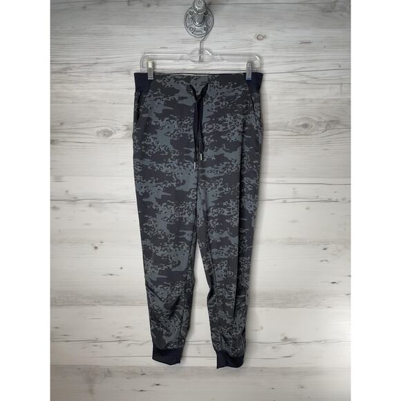 Calvin Klein Performance Pants Womens Small Gray Camo Stretch Joggers - Picture 1 of 10